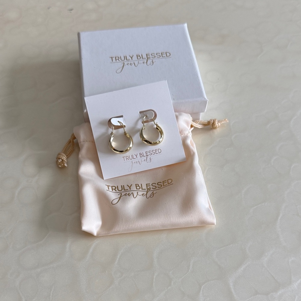 SOLD Gold Hoop Earrings